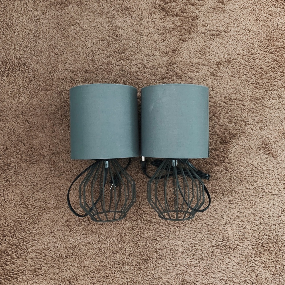 TWO GREY NIGHTSTAND